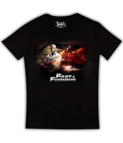 Прикольные футболки: Форсаж на черной